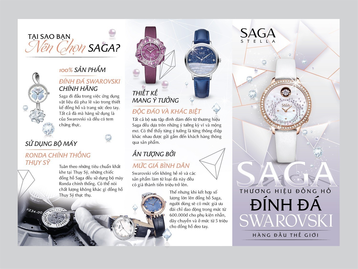 Sỉ đồng hồ 9 Tại sao nên chọn đồng hồ Saga?