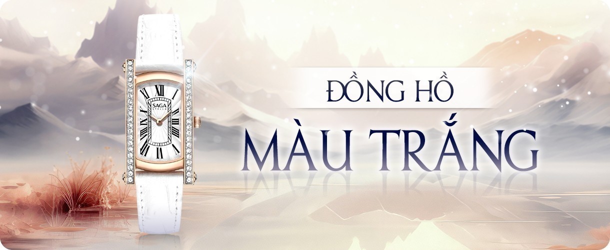 Đồng hồ màu trắng tinh khôi cho nam, nữ, chính hãng 100%