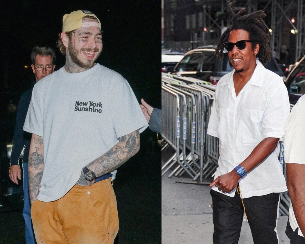 Đồng hồ Skeleton là gì? 4 bí mật phía sau bộ máy lộ cơ 5 Post Malone và Jay Z đeo trên tay mẫu Skeleton của nhà Richard Mille