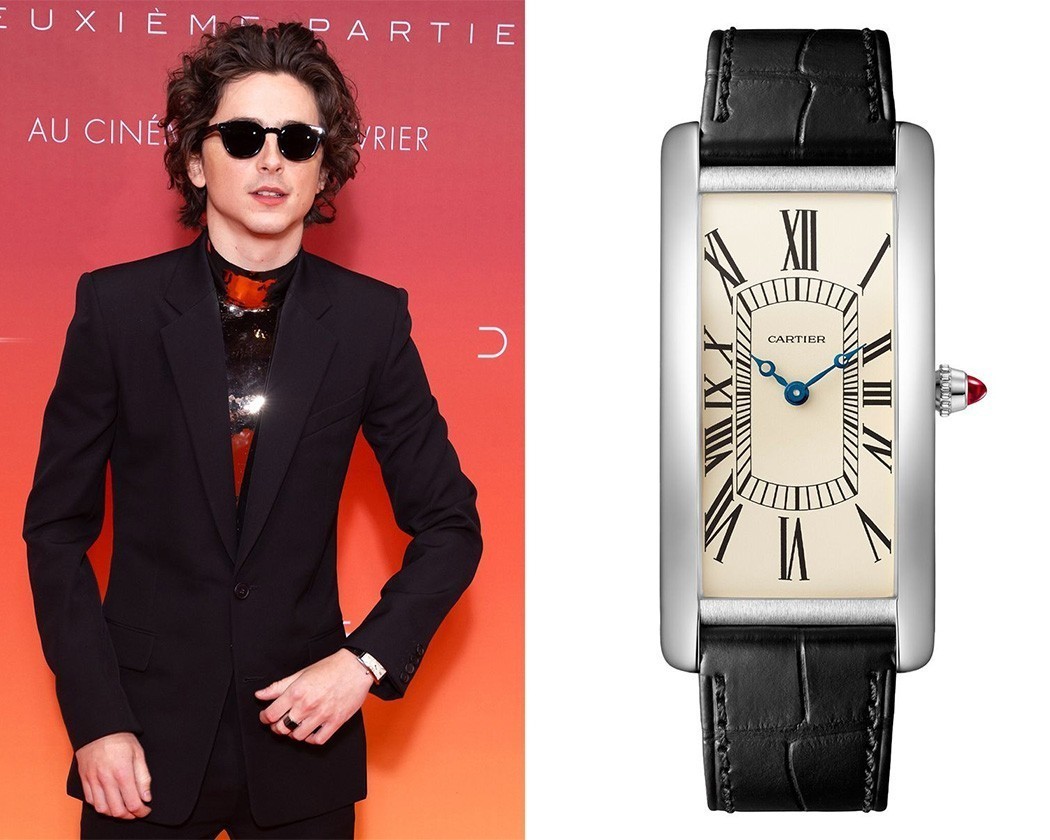 Art Deco là gì? 5 cách thể hiện trên đồng hồ cao cấp 15 Timothée Chalamet đeo chiếc Cartier Tank Cintree xuất hiện trên thảm đỏ buổi ra mắt Dune