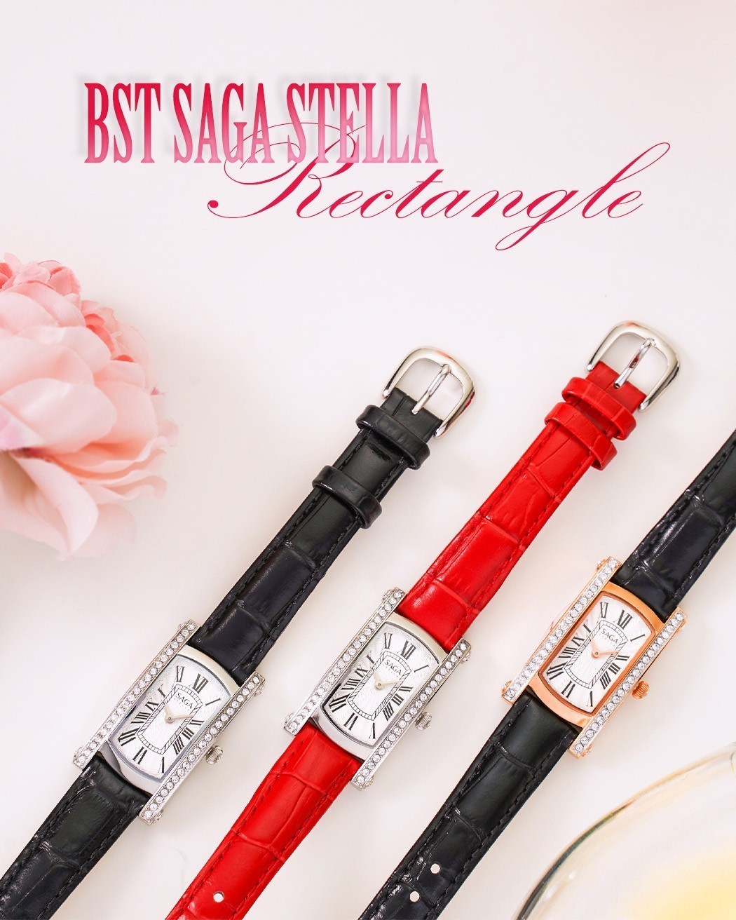 Art Deco là gì? 5 cách thể hiện trên đồng hồ cao cấp 16 BST Saga Stella Rectangle
