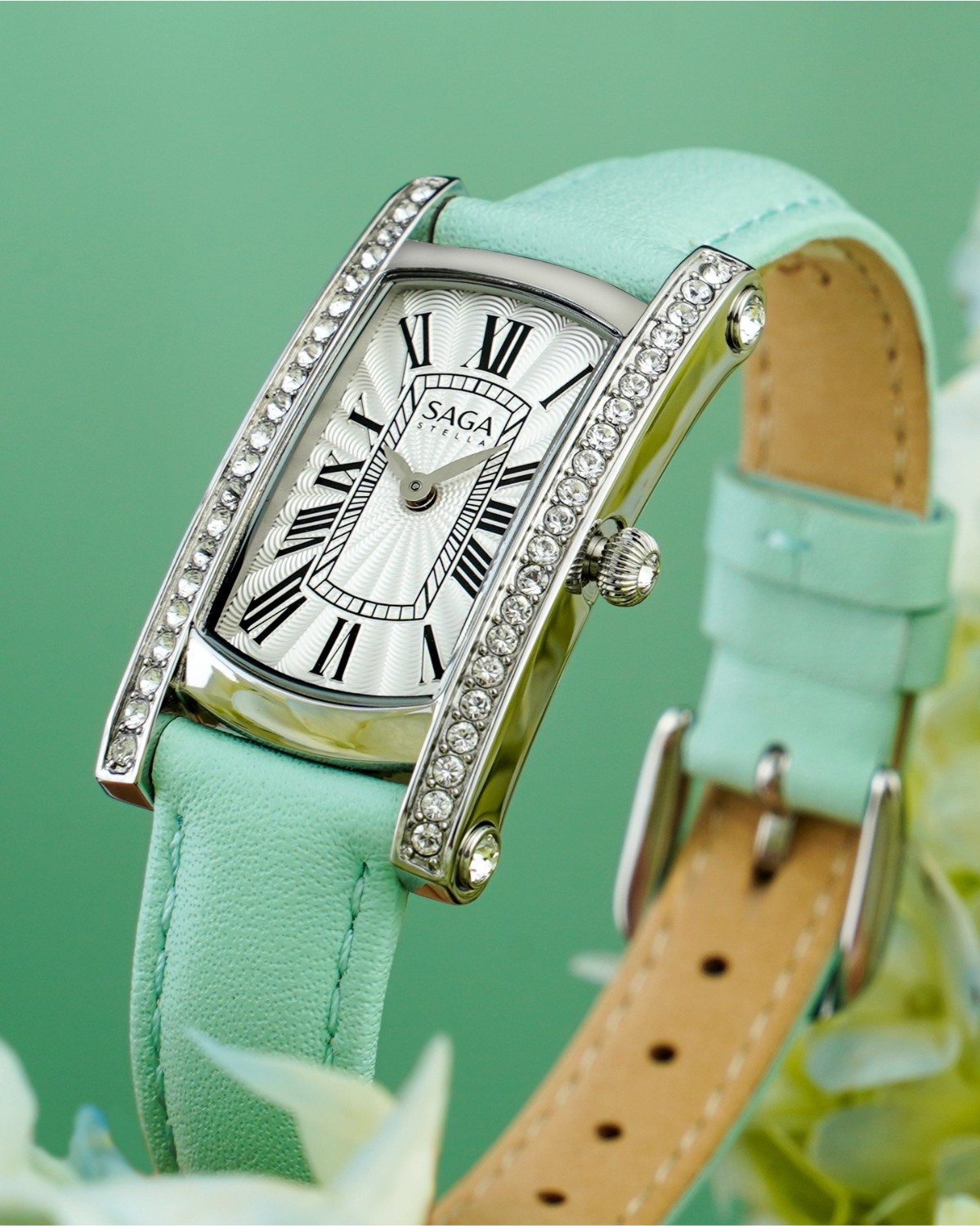 Cận cảnh mặt số Saga 71836-SVWHGR-2