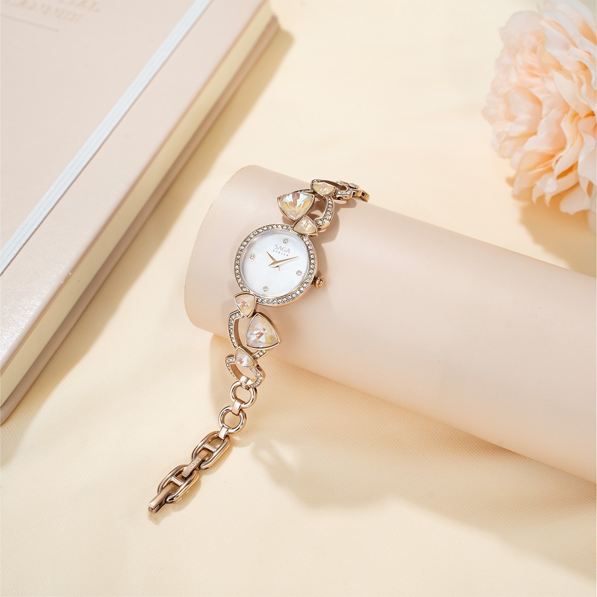 Đồng hồ Saga 53767-CGMWCG-2 mạ vàng PVD