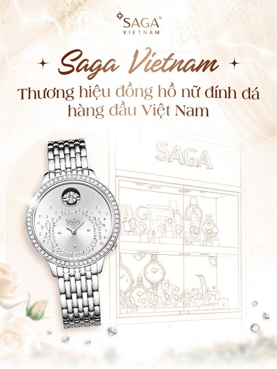 Saga - Thương hiệu đồng hồ nữ đính đá hàng đầu tại Việt Nam