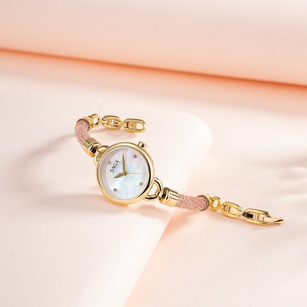 Đồng hồ mặt xà cừ - ảnh 5