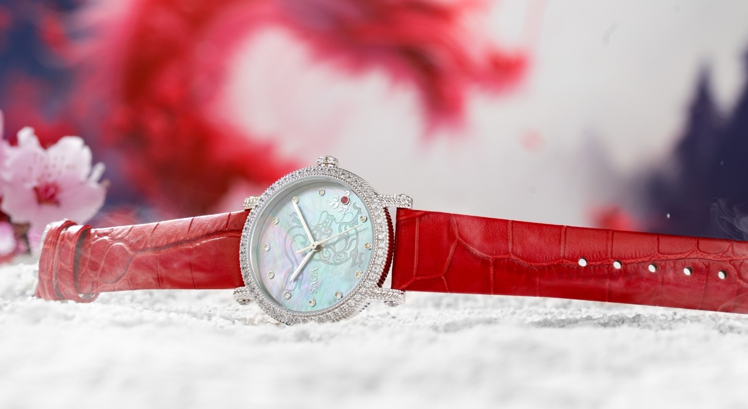 Mặt số chạm khắc hình rồng của Saga Long Xing Da Da