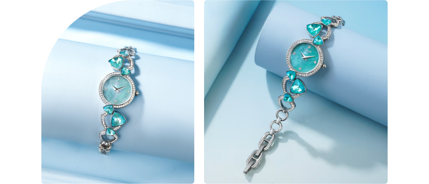 Mặt số khảm xà cừ của đồng hồ Saga Fly Of A Kite