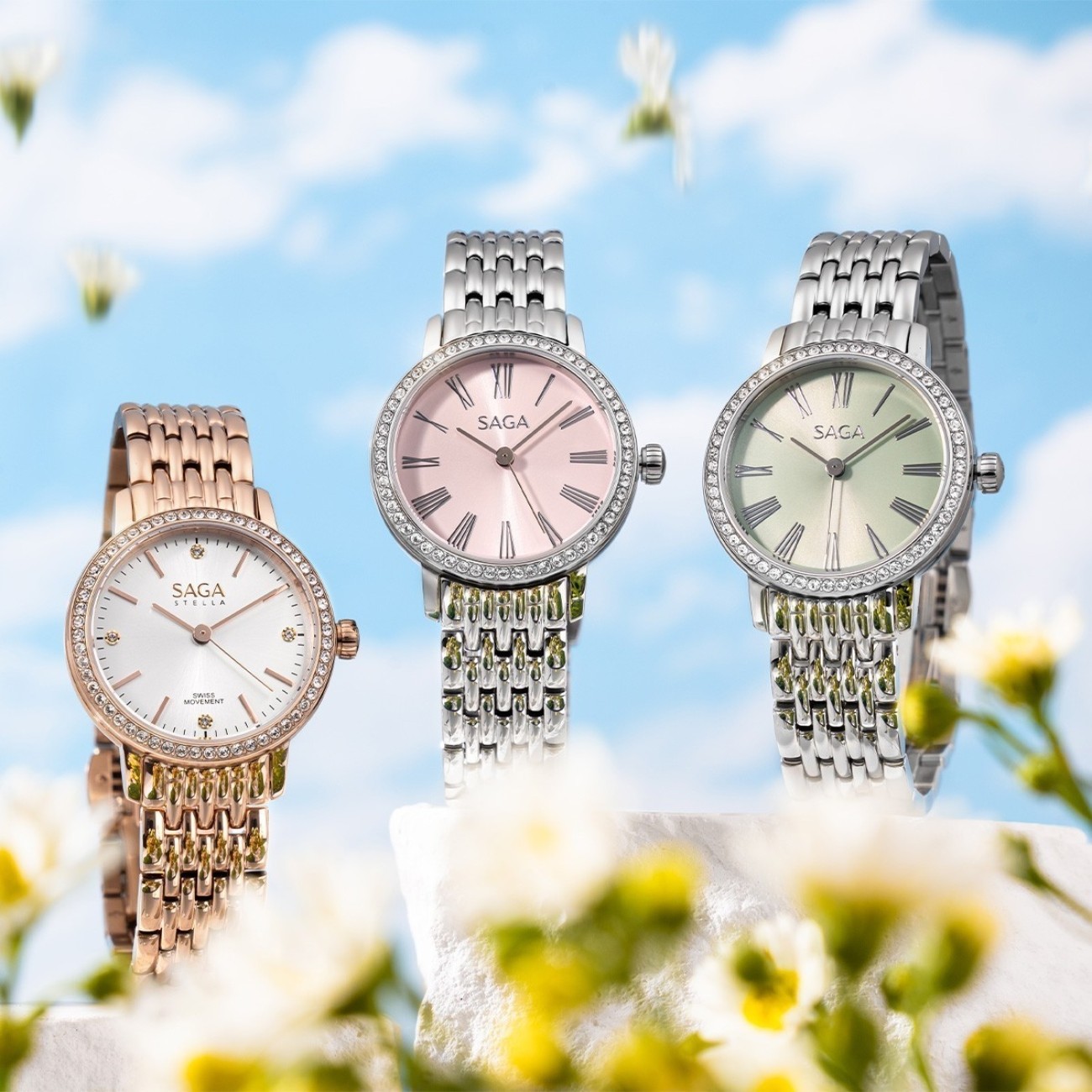 Đồng hồ nữ của thương hiệu Saga