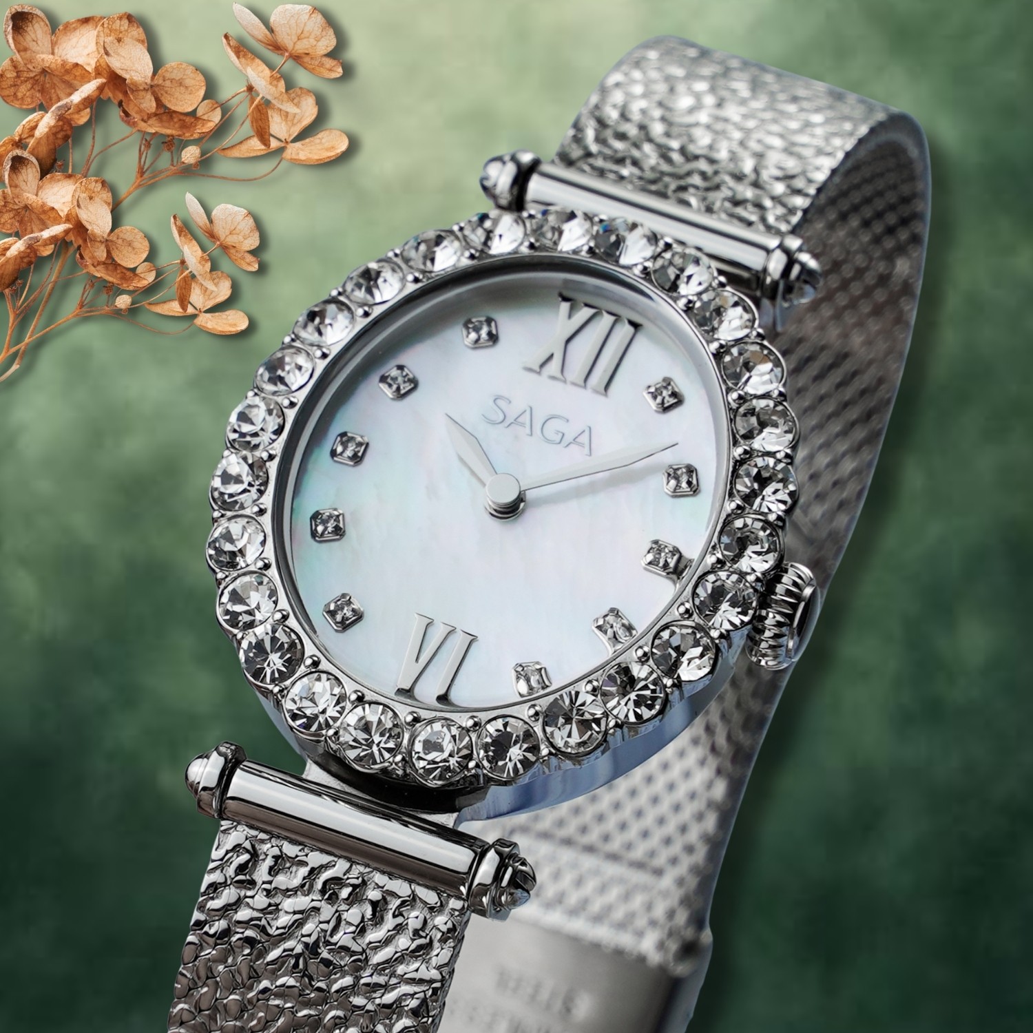 Mặt số khảm xà cừ của Saga Mirror