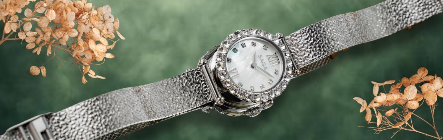 Dây đeo mesh ánh kim của Saga Mirror