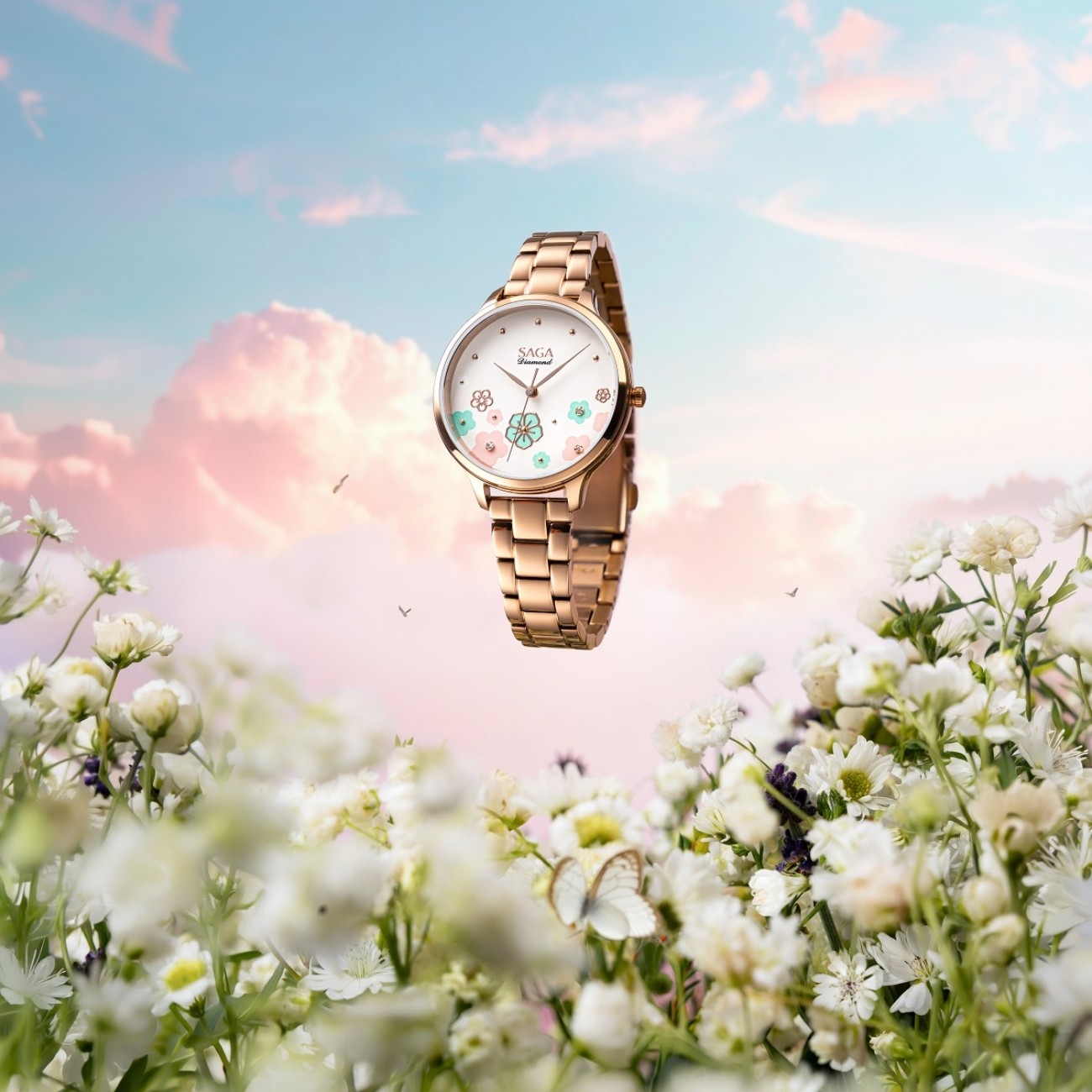 Đồng hồ mạ PVD vàng hồng