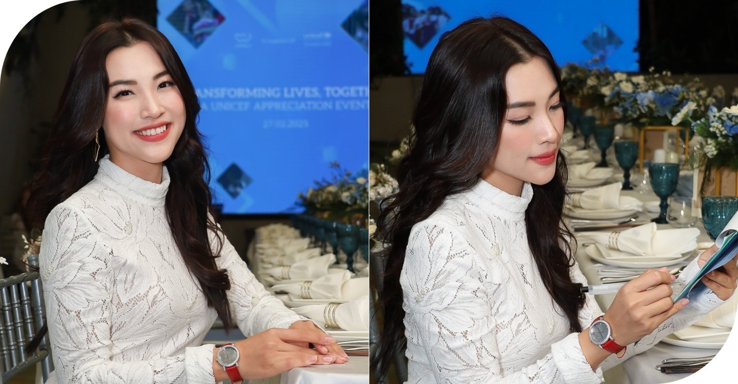 MC Hoàng Oanh diện đồng hồ Saga Long Xing Da Da