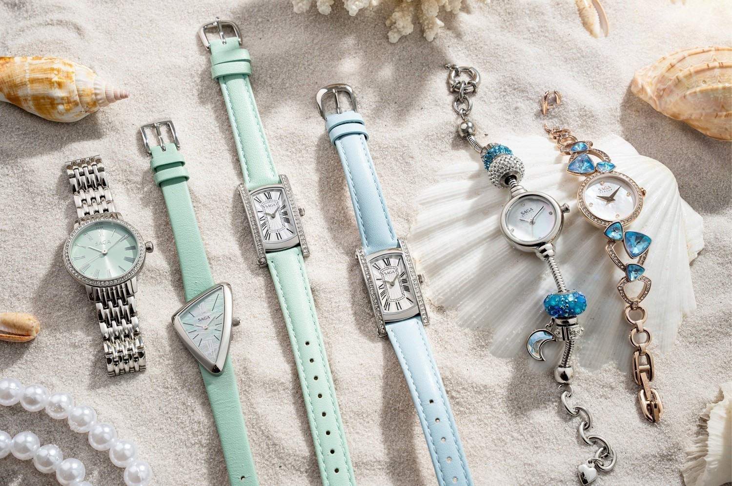 Thiết kế đồng hồ nữ Saga độc đáo mang phong cách trang sức