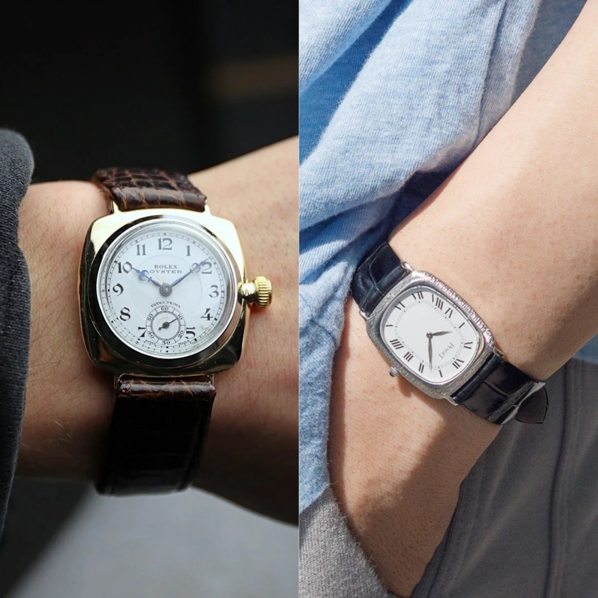 Đồng hồ nam dáng Cushion