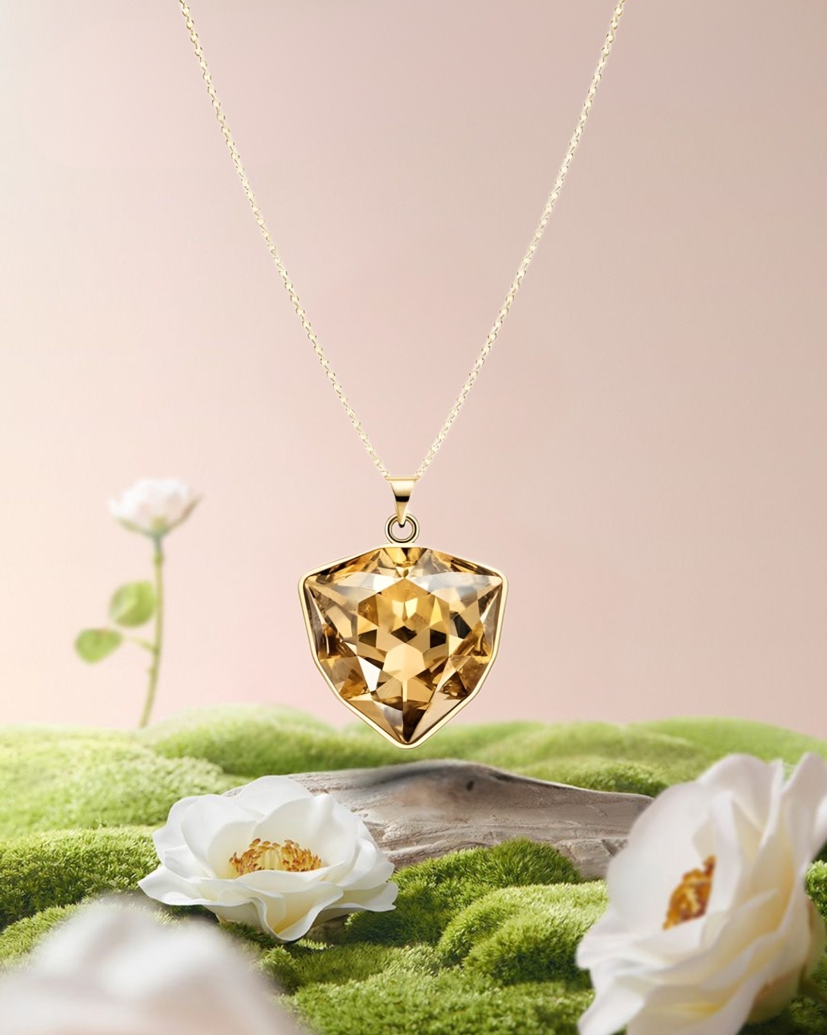 Dây chuyền Saga mặt đá pha lê