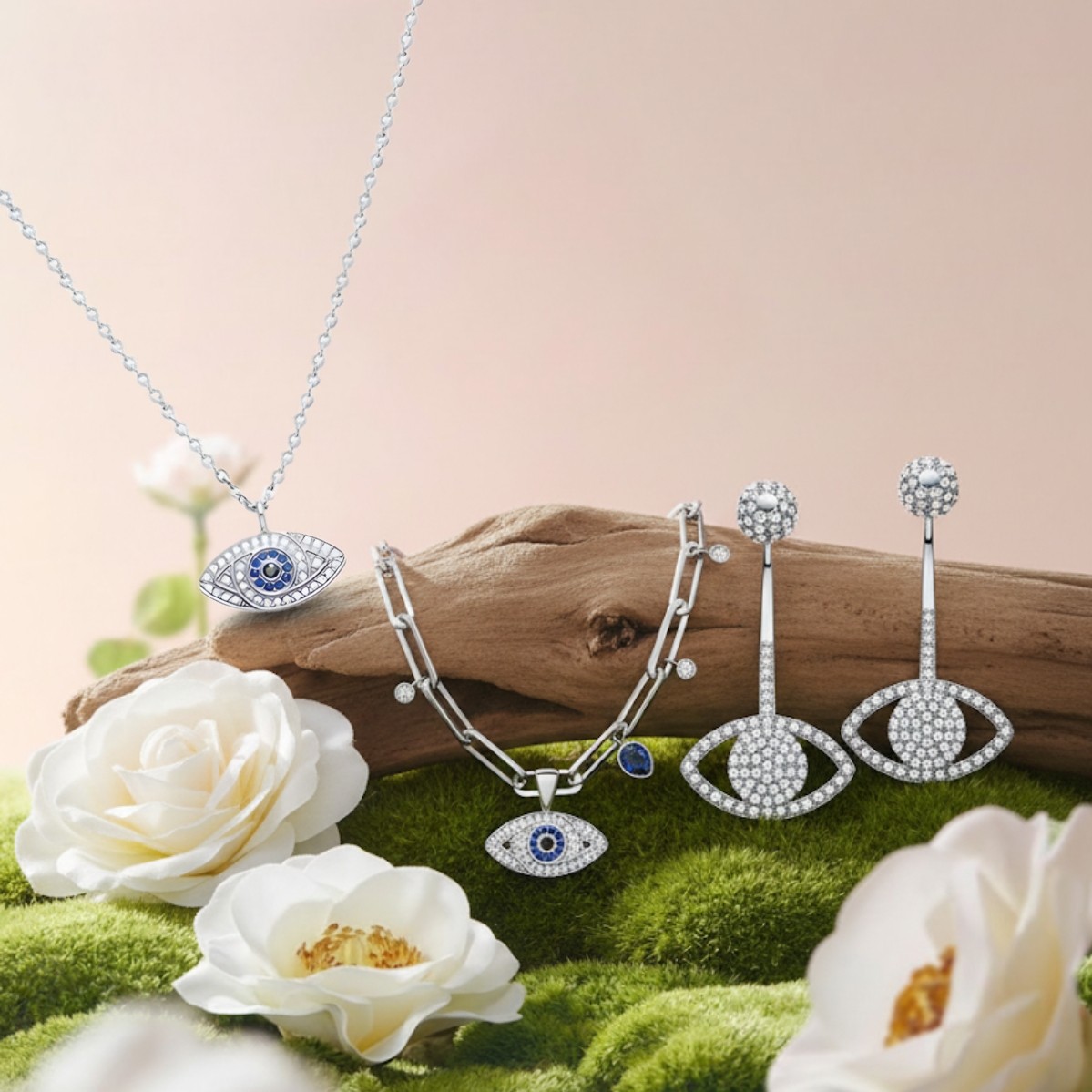 Phối dây chuyền với trang sức Saga mang biểu tượng Evil Eye