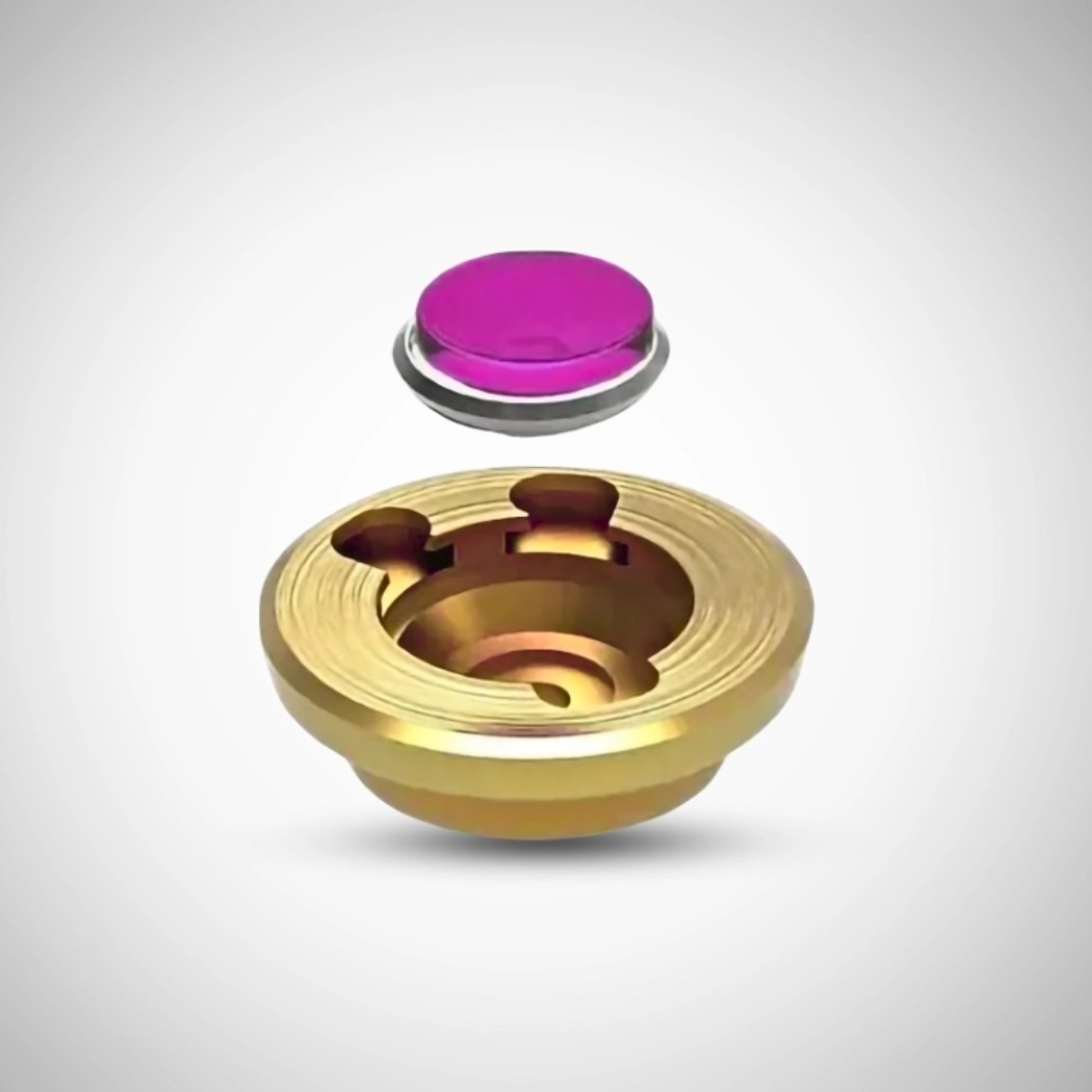 Chân kính tròn không có lỗ xuyên tâm (Cap Jewels)