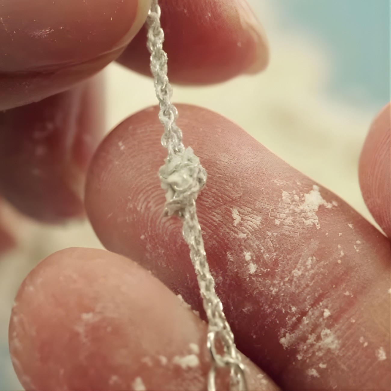 Cách gỡ rối dây chuyền bằng phấn rơm