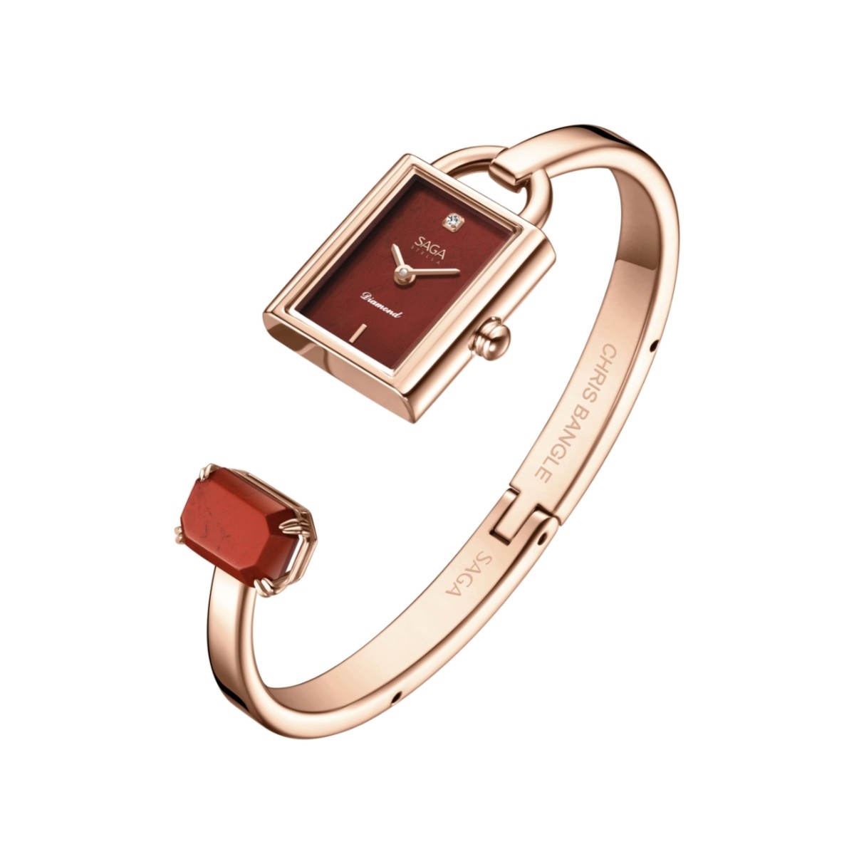 Đồng hồ Saga 71924-RGRDRG-2L có dây đeo dạng lắc tay
