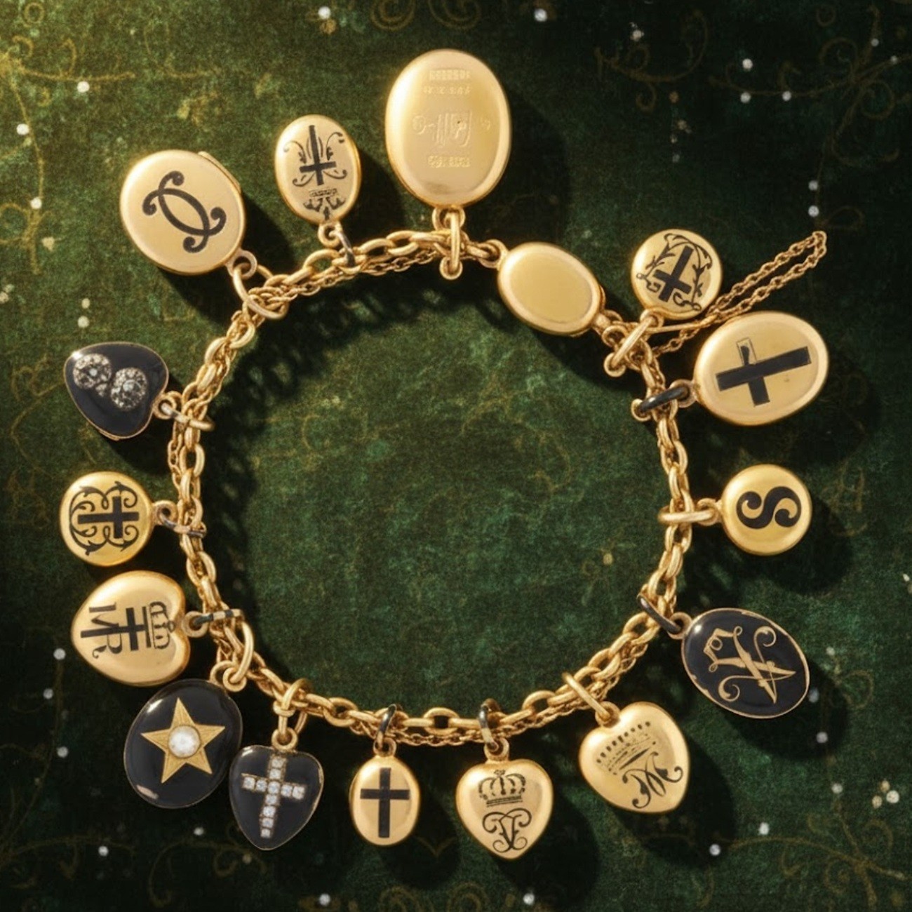 Chiếc vòng tay charm được Nữ hoàng Victoria đeo thường xuyên