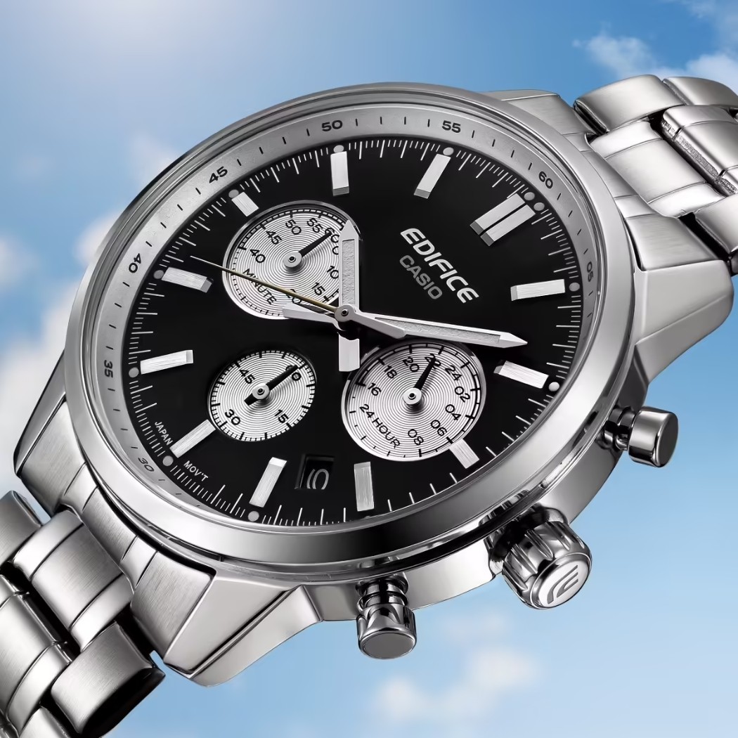 Đồng hồ Casio Edifice EFR-575D-1ADF với ký hiệu Japan Movt trên mặt số