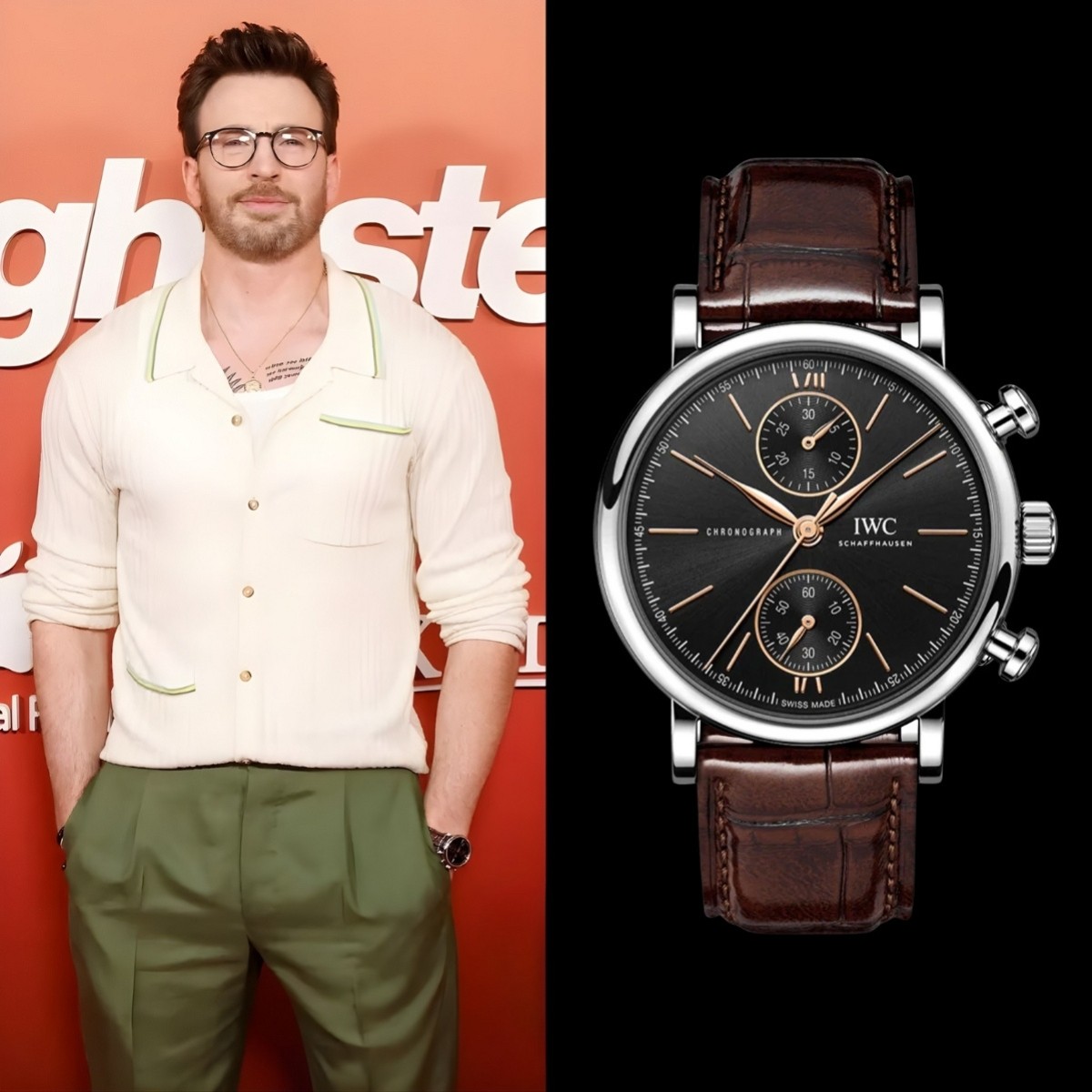 Diễn viên Chris Evans đeo đồng hồ IWC