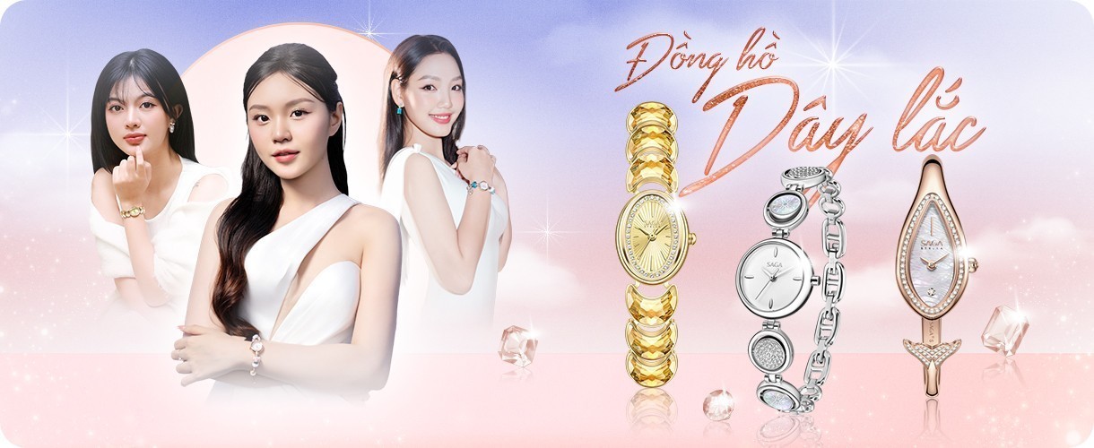 Đồng hồ lắc tay nữ Saga ngọt ngào và nữ tính đầy thu hút