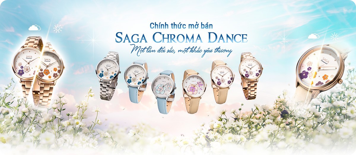 Đồng hồ Saga Chroma Dance - Một lần đổi sắc, một khắc yêu thương