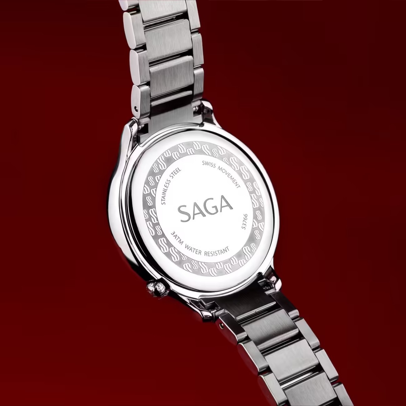 Đồng hồ đính đá Saga Heartbeat Signal có khả năng chống nước 3ATM