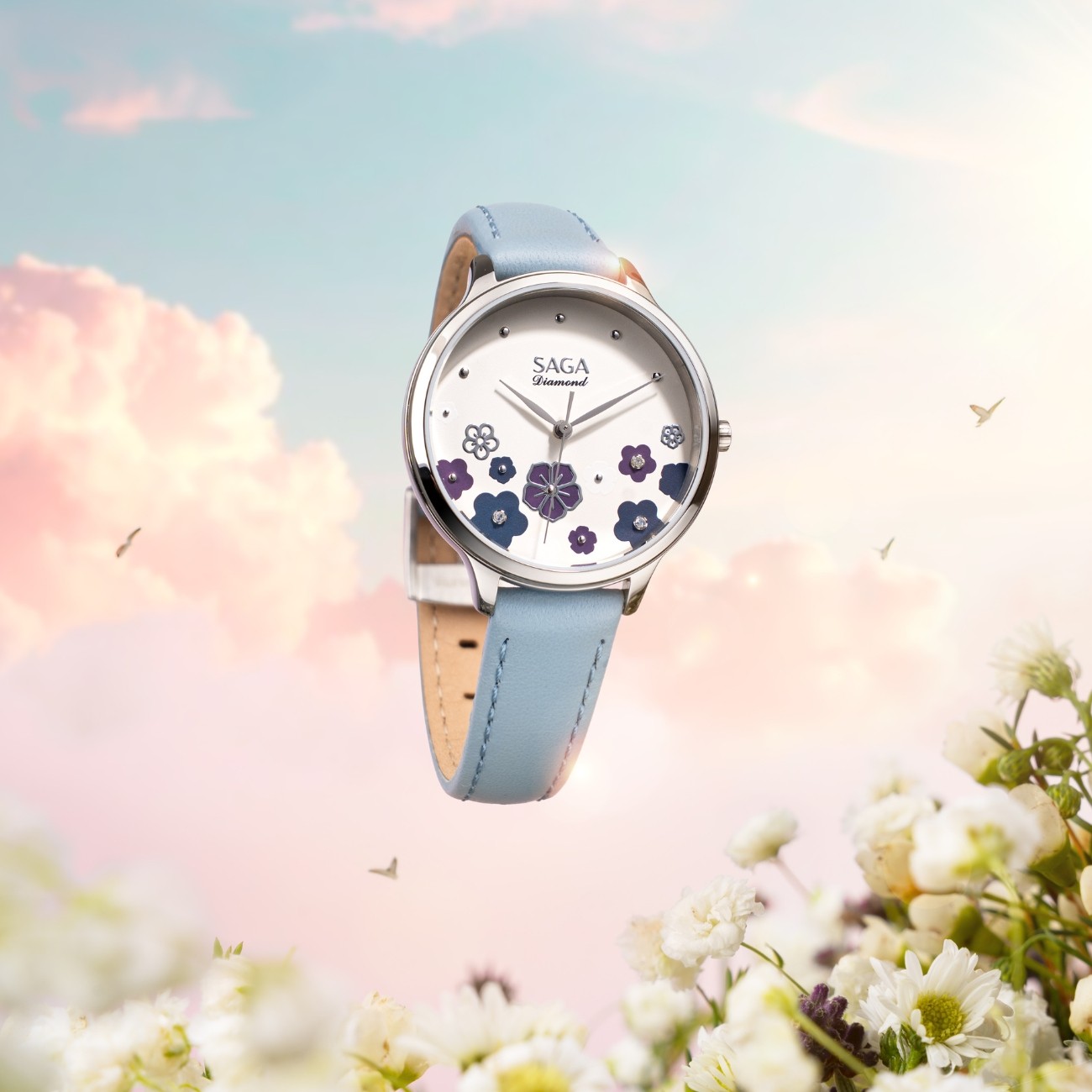 Đồng hồ Saga 54390-SVCRBL-2 ở trạng thái chuyển sắc