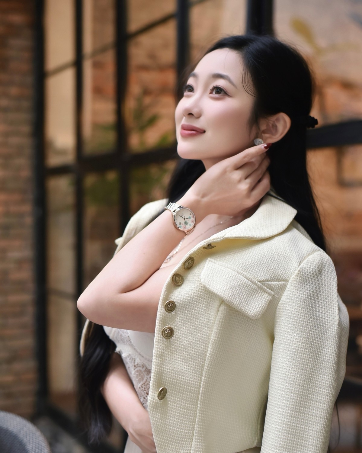 Tiêu Hạ diện đồng hồ nữ Saga 54390-LGCRLG-2