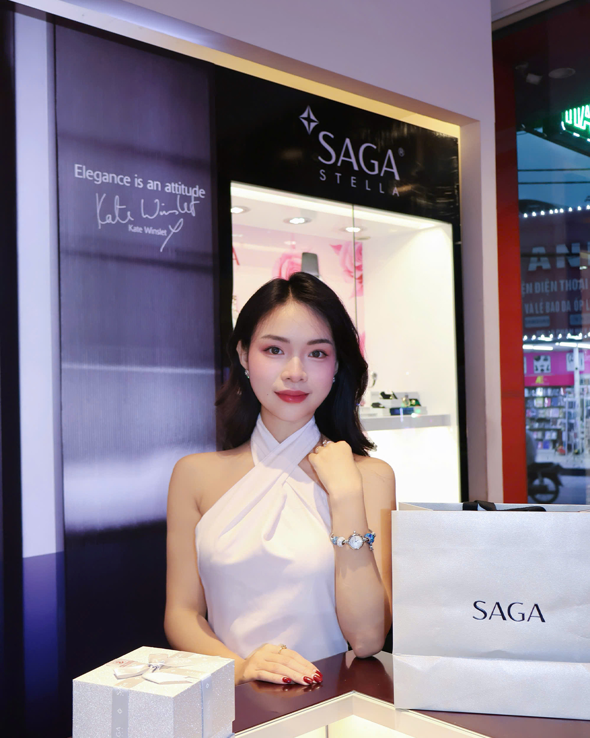 Đồng hồ Saga Charm 53229-SVMWSV-8 - KOC Ngọc Anh (ảnh 2).